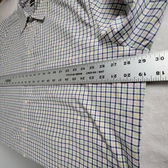 Lauren Ralph Lauren Mens Stretch Fabric Regular Fit Checkered Shirt 3XL - Picture 7 of 8